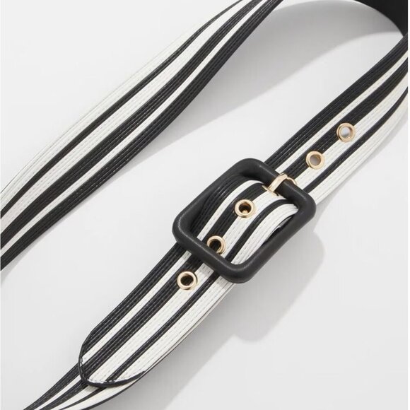 White House Black Market Black + White Belt — Size S (NWT) main image 4